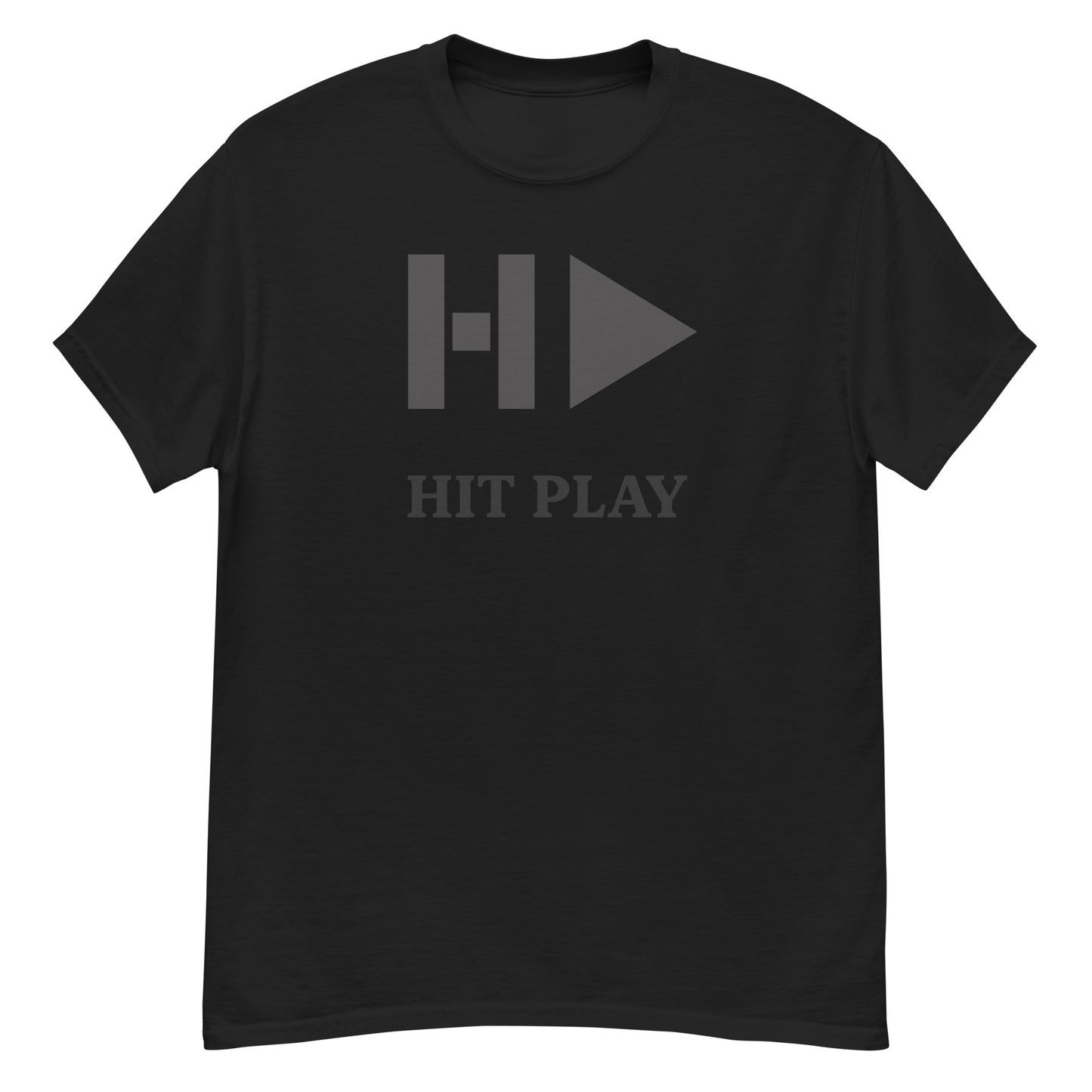 Hit Play Classic T'Shirt With Black Logo