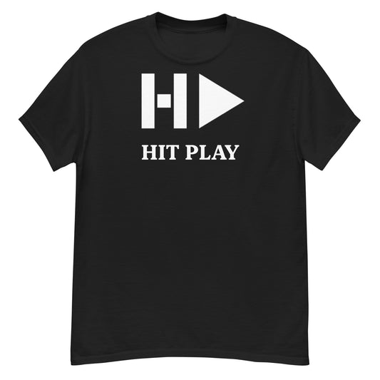 Hit Play classic T'Shirt with White Logo