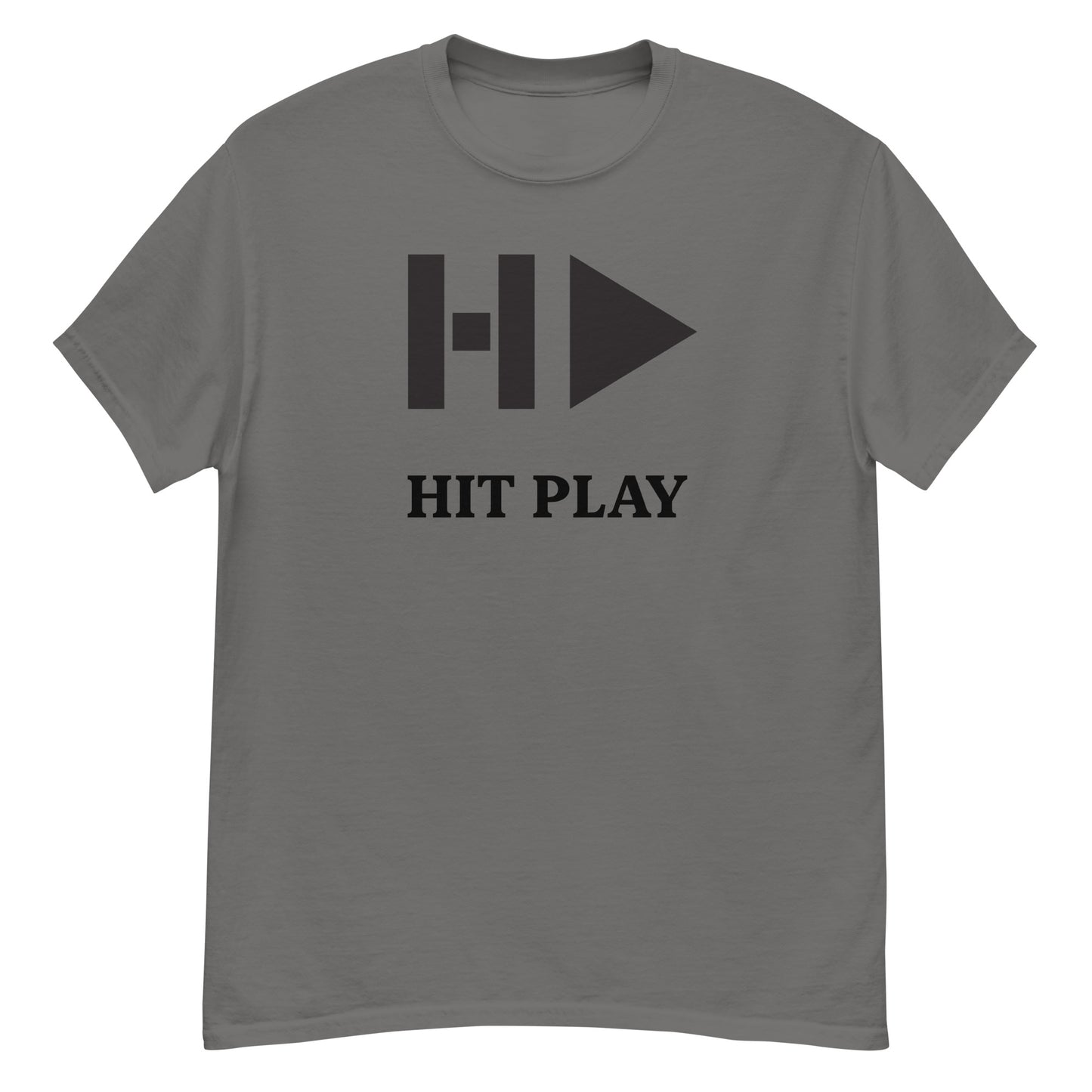 Hit Play Classic T'Shirt With Black Logo