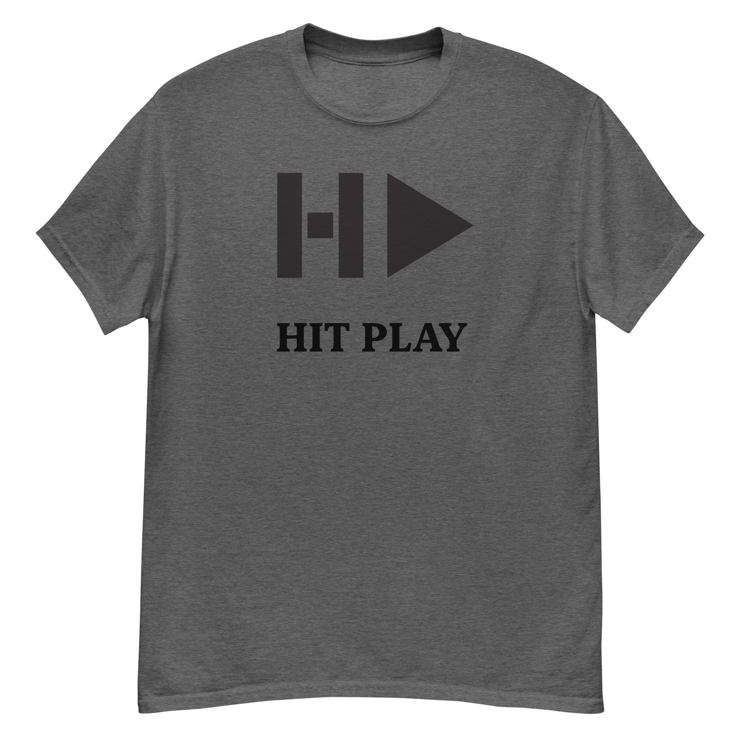 Hit Play Classic T'Shirt With Black Logo