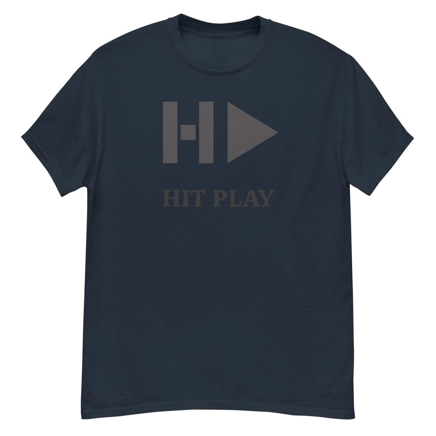 Hit Play Classic T'Shirt With Black Logo